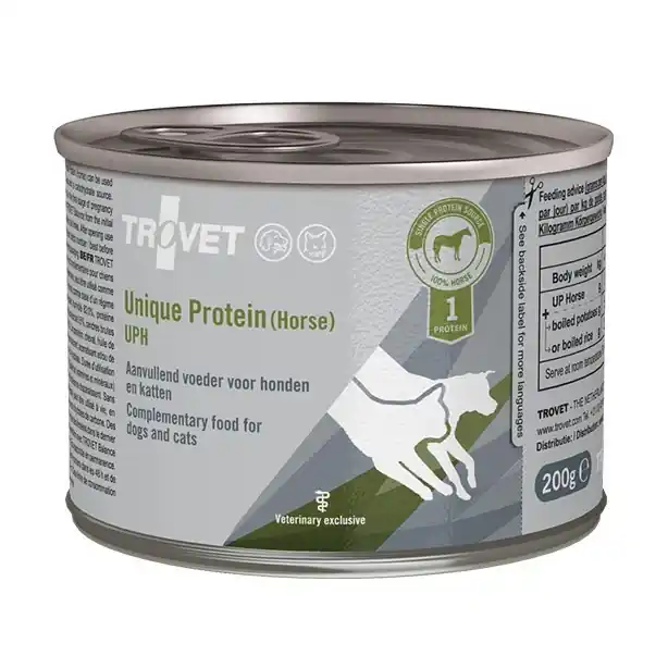 Oferta czasowa Trovet Unique Protein UPH 200g Mokra Karma Uzupełniająca Dla Psów i Kotów z Koniną