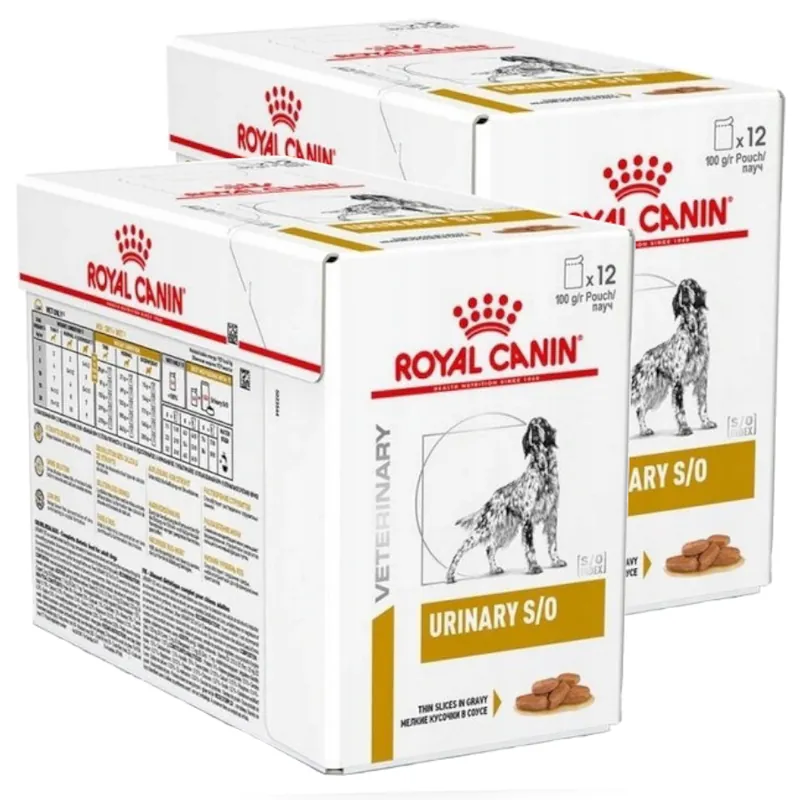 Bestseller Royal Canin Veterinary Urinary S/O 24x100g Mokra Karma W Sosie Dla Psów Na Kamienie Struwitowe