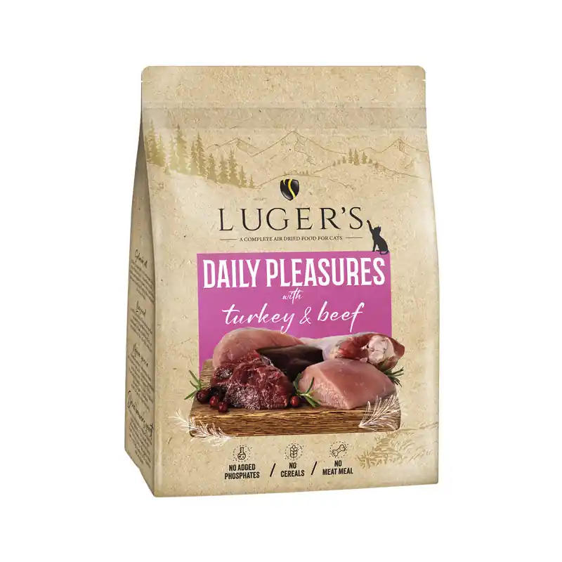 Super Oferta Luger’s Daily Pleasures karma suszona dla kota z indykiem i wołowiną 1 kg Do wyczerpania zapasów