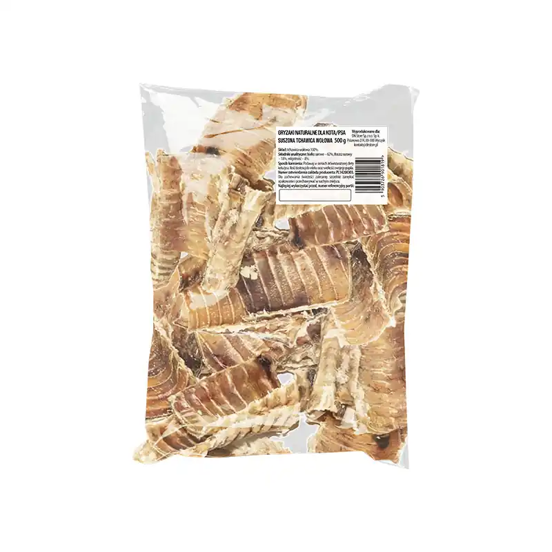 Naturalny przysmak gryzaki dla psa i kota tchawice wołowe 500 g Wyjątkowa oferta