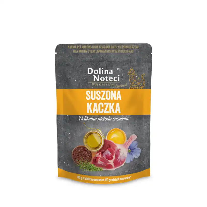 Super okazja Dolina Noteci Premium Karma suszona dla kota po sterylizacji kaczka 150 g