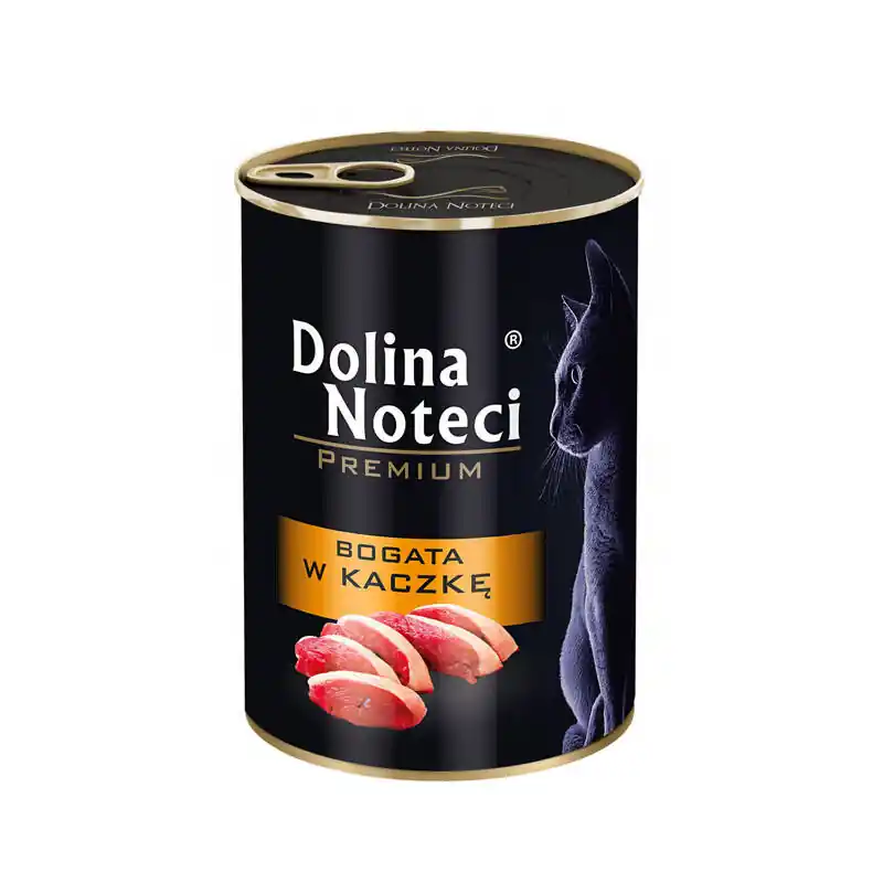 Mokra karma dla kota bogata w kaczkę Dolina Noteci Premium 400 g Popularny