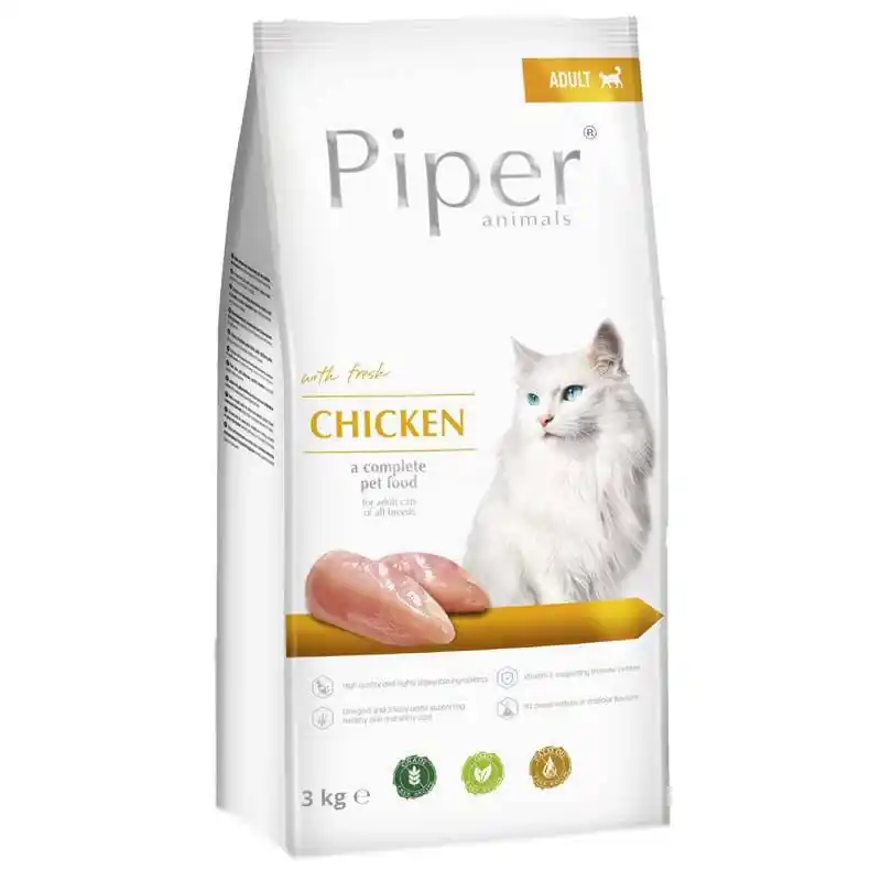 Karma sucha dla kota Piper Animals z kurczakiem 3 kg - Super Oferta Bezpieczna płatność