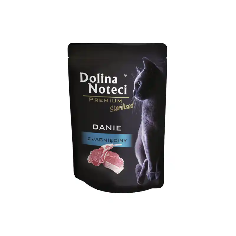 Mokra karma dla kota Dolina Noteci Premium Sterilised danie z jagnięciny 85 g Szybka wysyłka