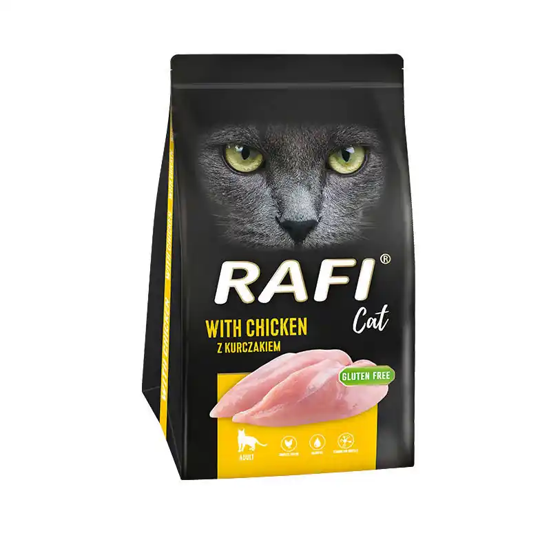 Rabat Karma sucha dla kota Rafi Cat z kurczakiem 1,5 kg