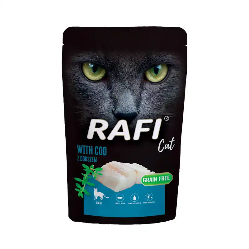 Ostatnia szansa Mokra karma dla kota Rafi Cat Adult z dorszem 100 g