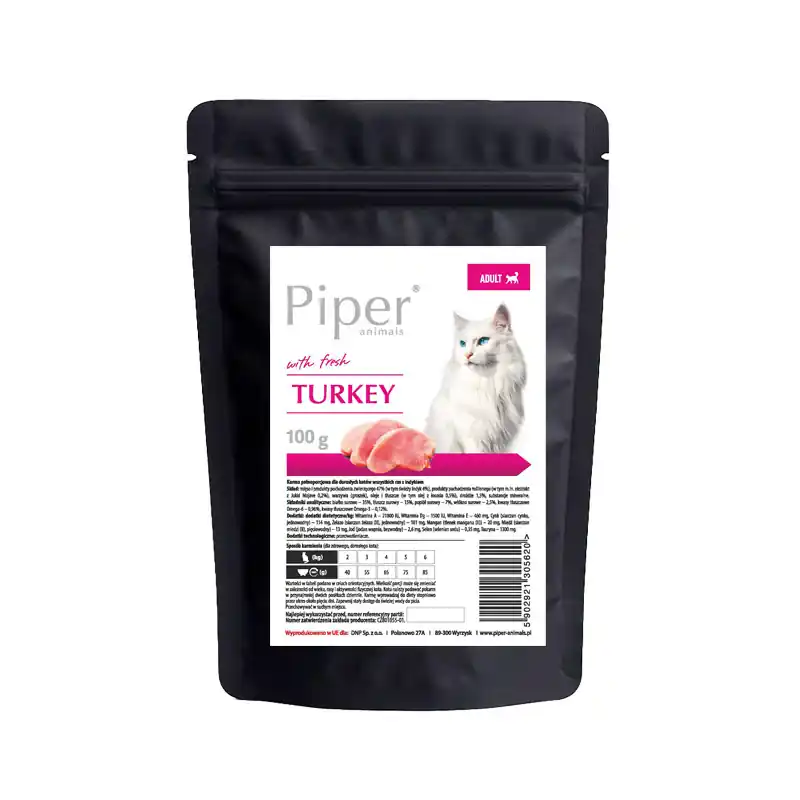 Kup teraz Karma sucha dla kota Piper Animals z indykiem 100 g