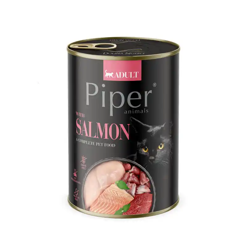 Kup online Mokra karma dla kota Piper Animals z łososiem 400 g