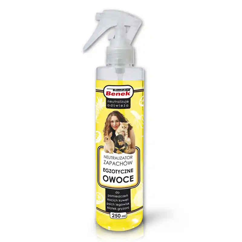 Darmowy zwrot Super Benek neutralizator zapachów spray egzotyczne owoce 250 ml