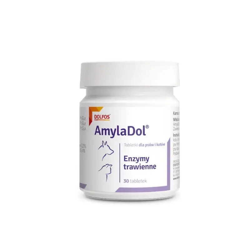 Dolfos AmylaDol na problemy z trawieniem dla psów i kotów 30 tabletek Oferta