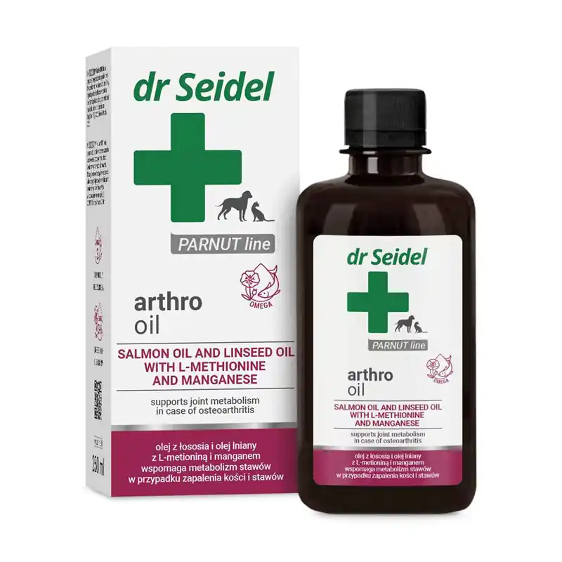 Bezpieczna płatność Dr Seidel Arthro Oil Preparat na stawy dla psa i kota 250 ml
