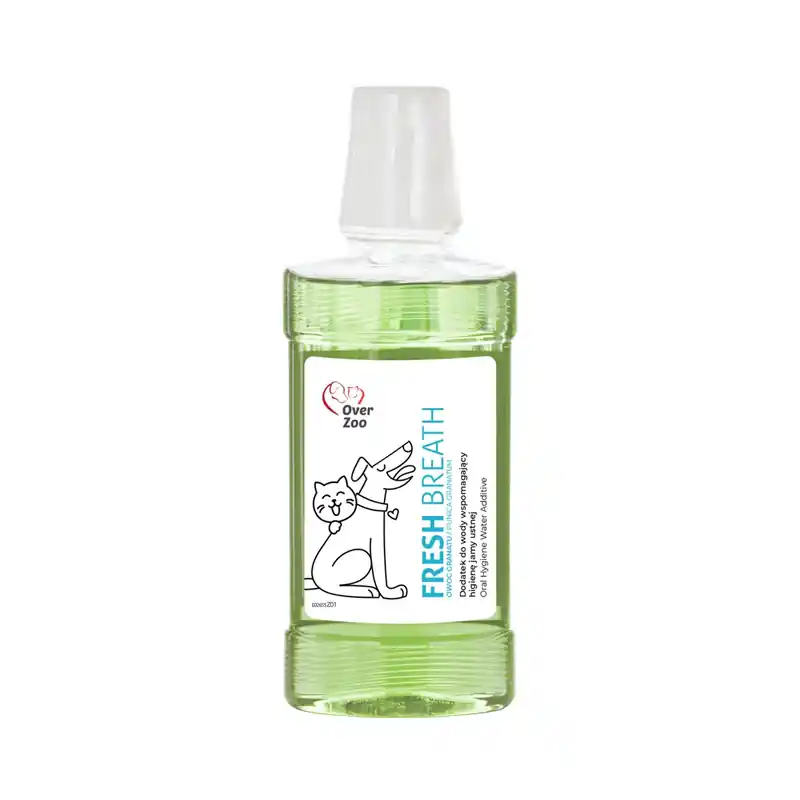 Nowy Over Zoo Fresh Breath Płyn do higieny jamy ustnej dla psów i kotów 250 ml