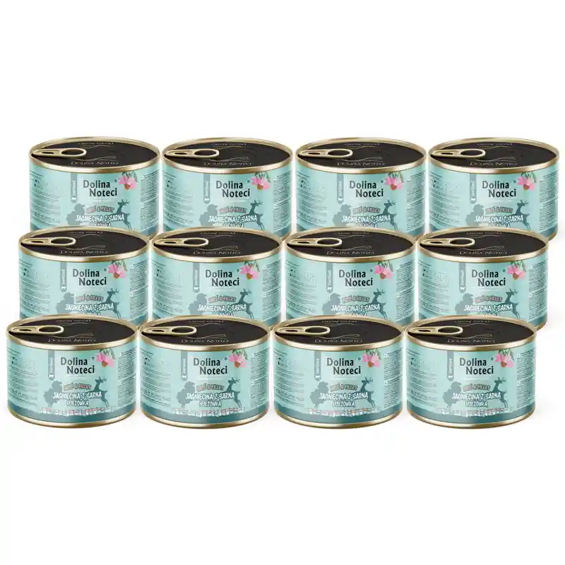 Hit cenowy Mokra karma dla kota po sterylizacji jagnięcina z sarną i jeżówką Dolina Noteci Superfood Pasztet & Filet zestaw 12 x 185 g