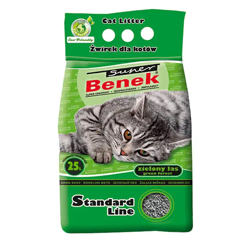 Ekspresowa dostawa Certech Super Benek Standard Line Żwirek dla kota Zielony Las 25 l