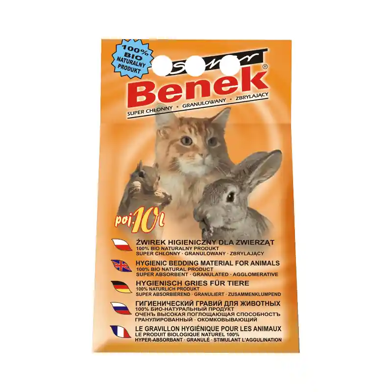 Popularny Żwirek dla kota Certech Super Benek Active Uniwersalny Naturalny 10 L