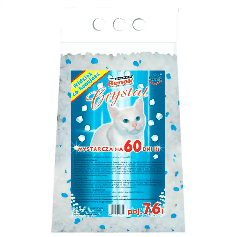 Żwirek dla kota Super Benek Crystal Standard 7,6 L Wybór klientów