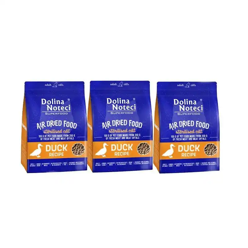 Dolina Noteci Superfood danie z kaczki karma suszona dla kota po sterylizacji 3 x 1 kg Kup online
