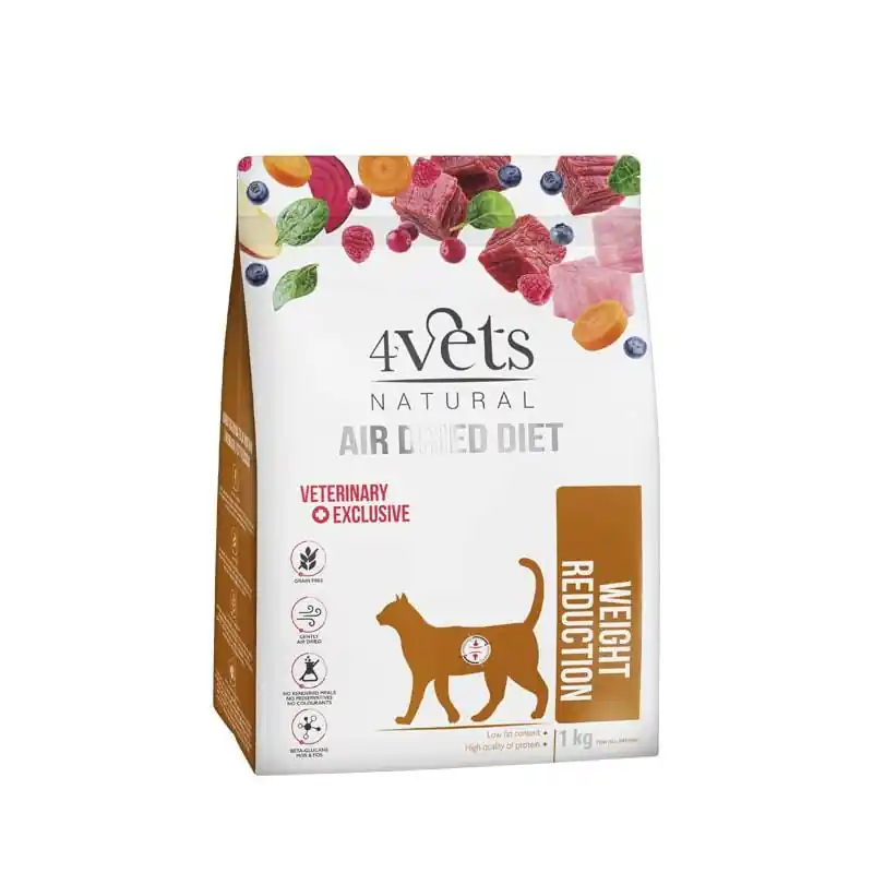 4Vets Natural Weight Reduction karma suszona dla kotów z nadwagą i otyłością 1 kg Oferta limitowana
