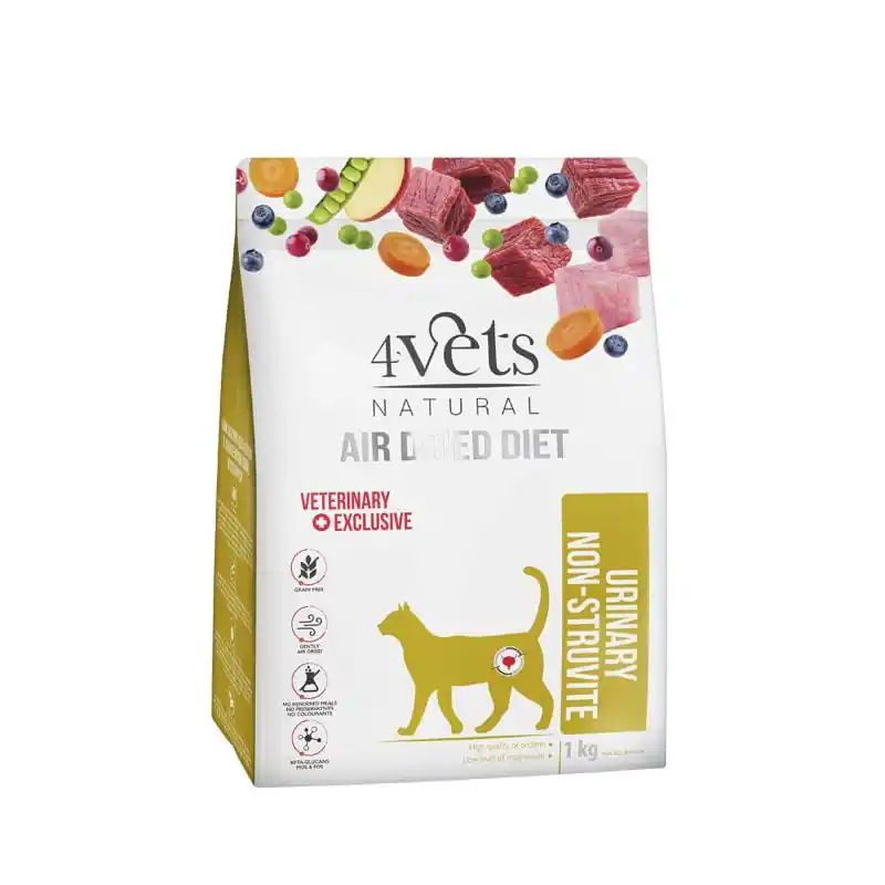 Hit sprzedaży 4Vets Natural Urinary Non-struvite karma suszona dla kota ze schorzeniami dróg moczowych 1 kg