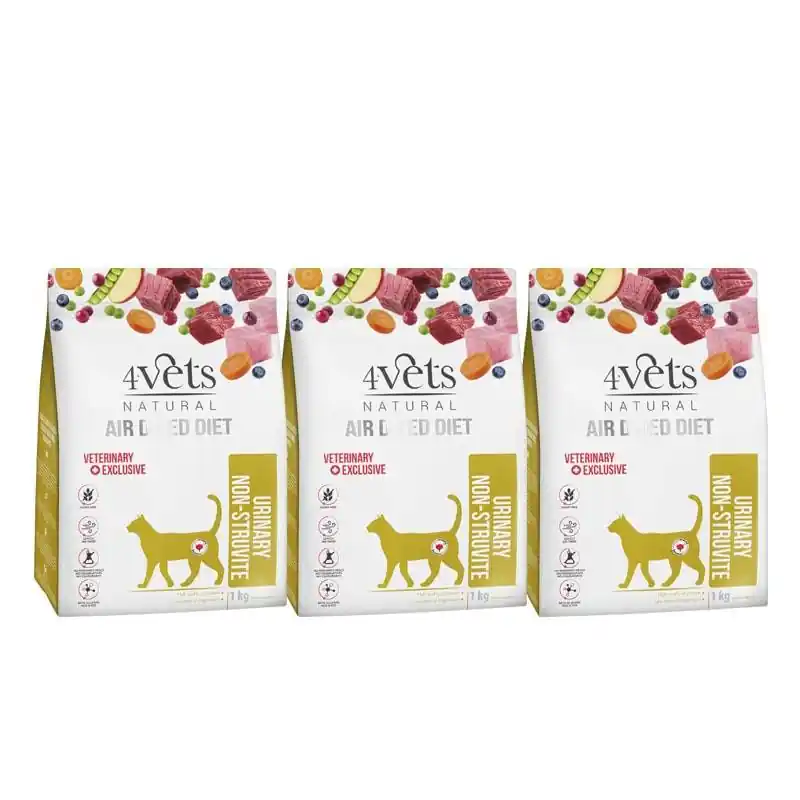 4Vets Natural Urinary Non-struvite karma suszona dla kota ze schorzeniami dróg moczowych 3 x 1 kg Oferta