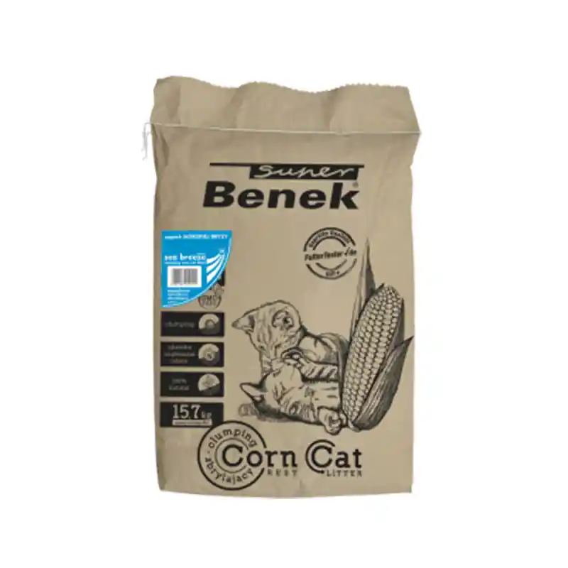 Żwirek dla kota Certech Super Benek Corn Cat Bryza Morska 25 L Darmowy zwrot