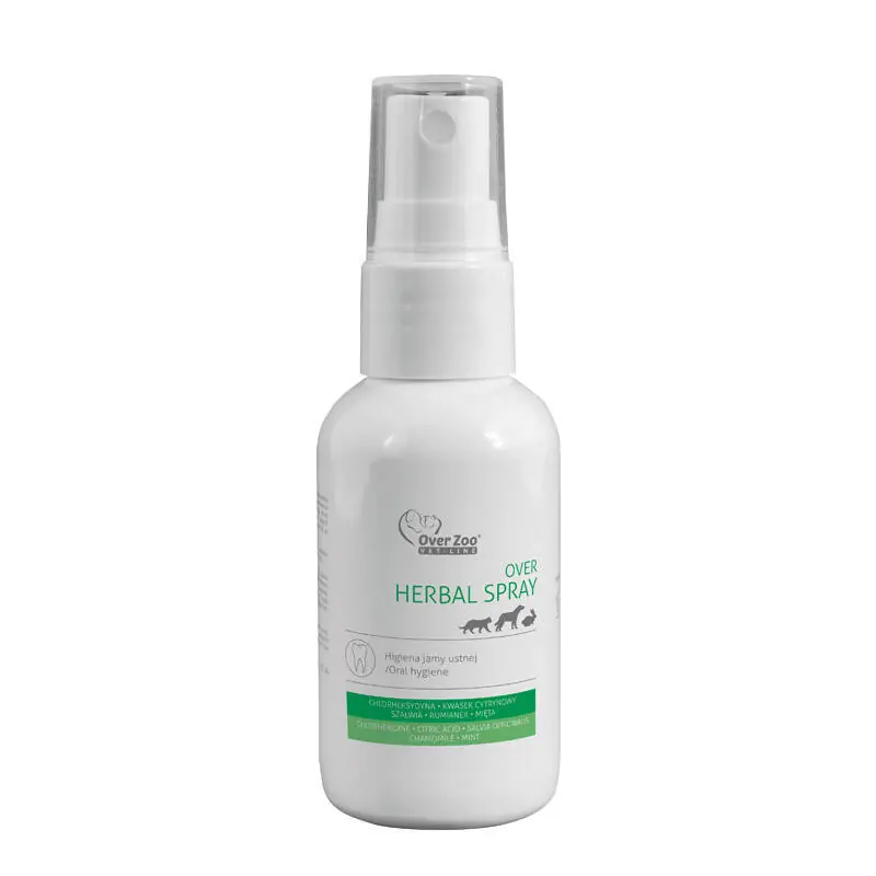 Over Zoo Over Herbal Spray Płyn do jamy usnej dla psów i kotów 50 ml Zamów teraz