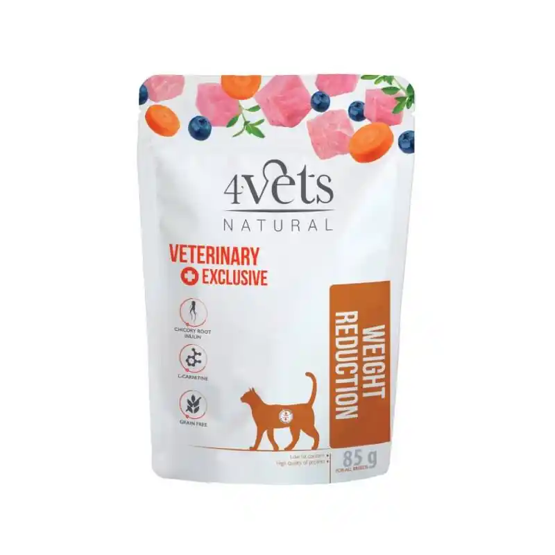 Mokra karma weterynaryjna dla kota z nadwagą 4Vets Natural Weight Reduction 85 g Hit sprzedaży