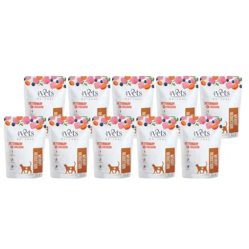 Mokra karma weterynaryjna dla kota z nadwagą 4Vets Natural Weight Reduction zestaw 10 x 85 g Promocja