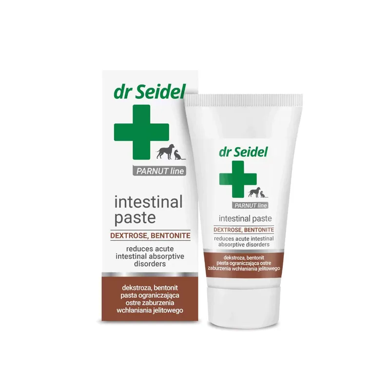Dr Seidel Intestinal Paste Pasta ograniczająca ostre zaburzenia wchłaniania jelitowego dla psa i kota 40 g Zniżka
