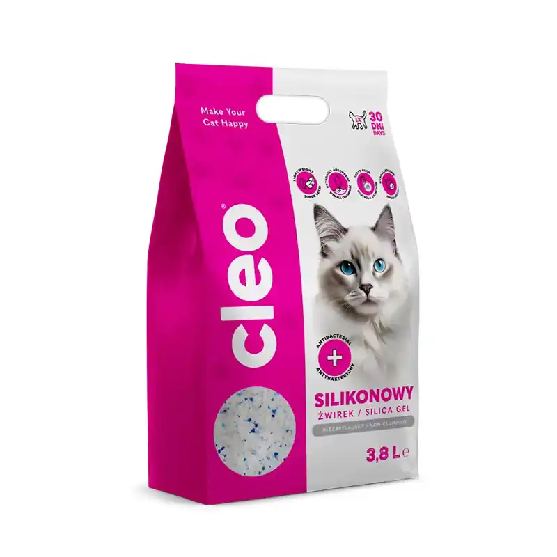 Cleo Żwirek dla kota silikonowy 3,8 l Nowy