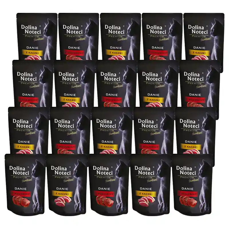 Mokra karma dla kotów sterylizowanych Dolina Noteci Premium Mix dań 20 x 85 g Rabat