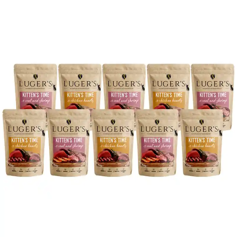 Luger’s Kitten‘s Time karma mokra dla kociąt mix smaków zestaw 10 x 85 g Popularny