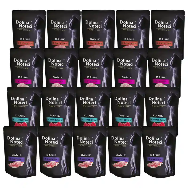 Kup online Mokra karma dla kotów Dolina Noteci Premium mix dań 20 x 85 g