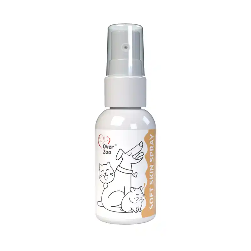 Over Zoo Soft Skin Spray Nawilżający spray do pielęgnacji suchej i zrogowaciałej skóry dla psów i kotów 50 ml Dostępne od ręki