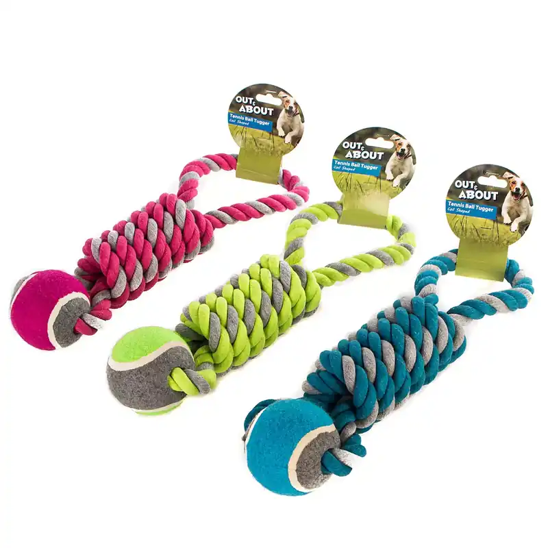 HappyPet Tennis Ball Tuggerpiłka tenisowa z sznurem Zamów teraz
