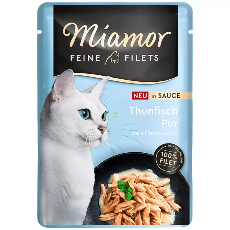 Łatwy zwrot Miamor Filets Thunfisch in Saucetuńczyk w sosie 100g