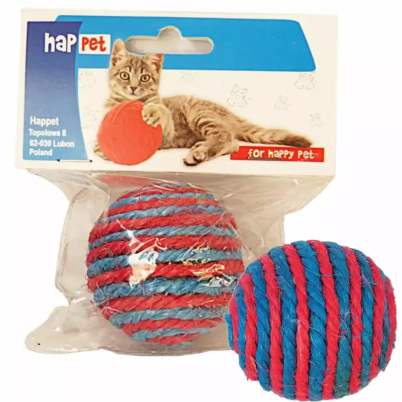 Promocja K026 piłka sznurek mała 6cm HAPPE