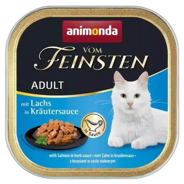Nowość An Fein.gf Adult Łosos W Ziołowym Sosie 100g Kot