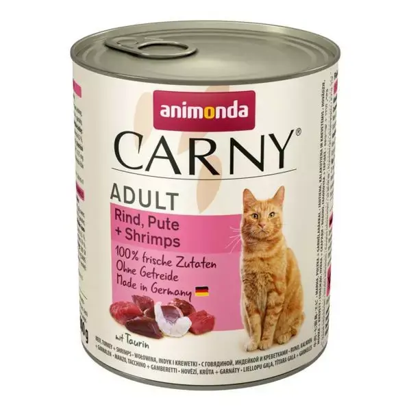 Najlepsza cena An Carny Wołowina,Indyk,Krewetki 800g Kot
