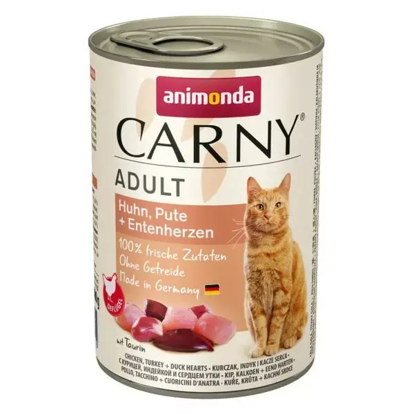 Oferta limitowana An Carny Kurczak,Indyk,Serca Kaczki 400g Kot