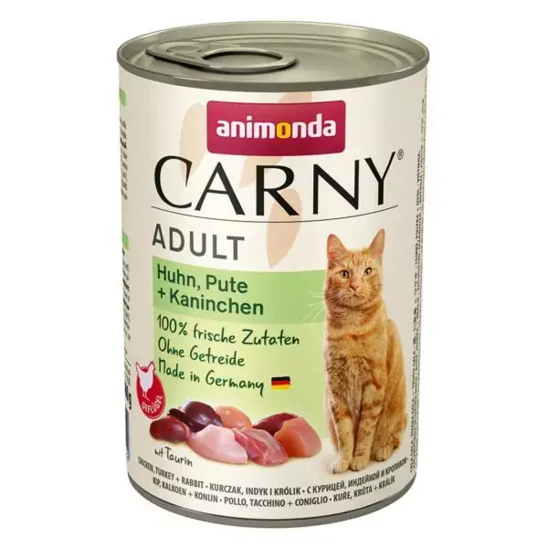Taniej An Carny Kurczak,Indyk,Królik 400g Kot