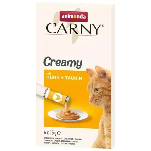 Hit sprzedaży An Carny Creamy Adult Kurczak/Tauryna 6x15g Kot
