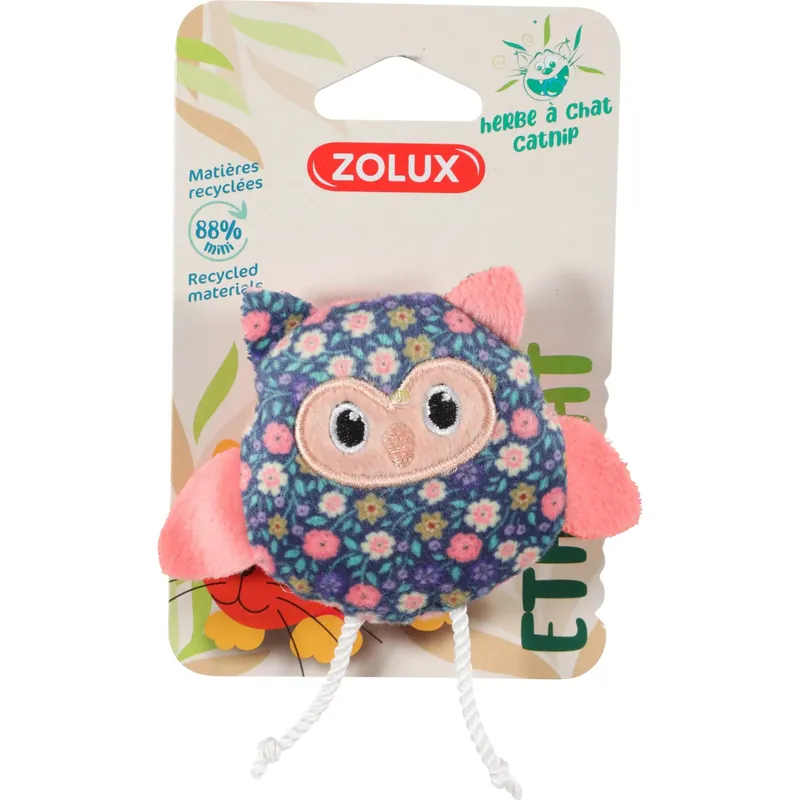 Zolux Zabawka dla kota sowa, kwiaty ETHICAT 11cm Super okazja