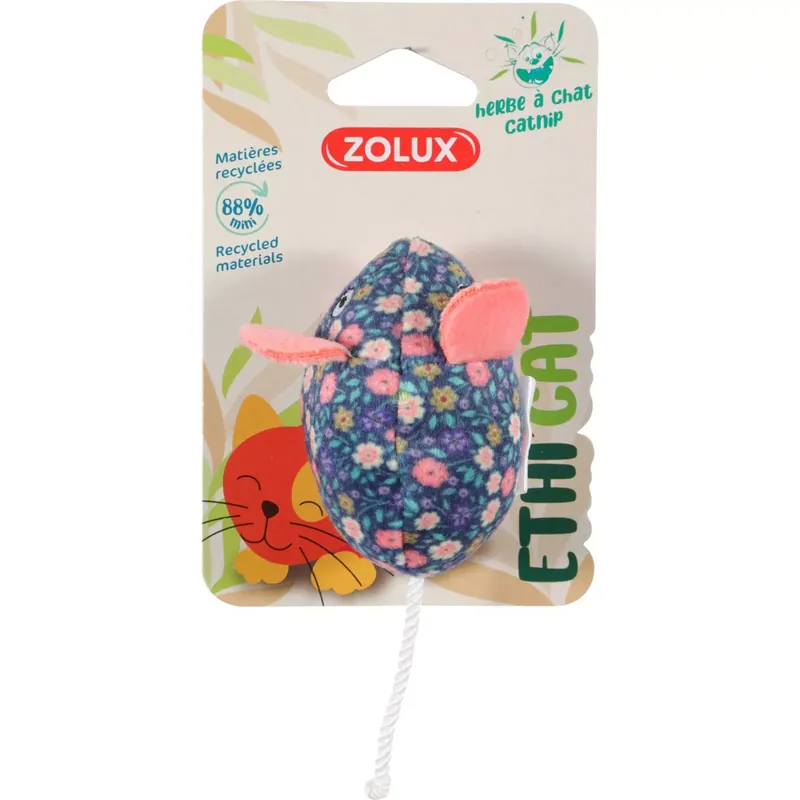 Zolux Zabawka dla kota mysz, kwiaty ETHICAT 4,5cm Ekspresowa dostawa