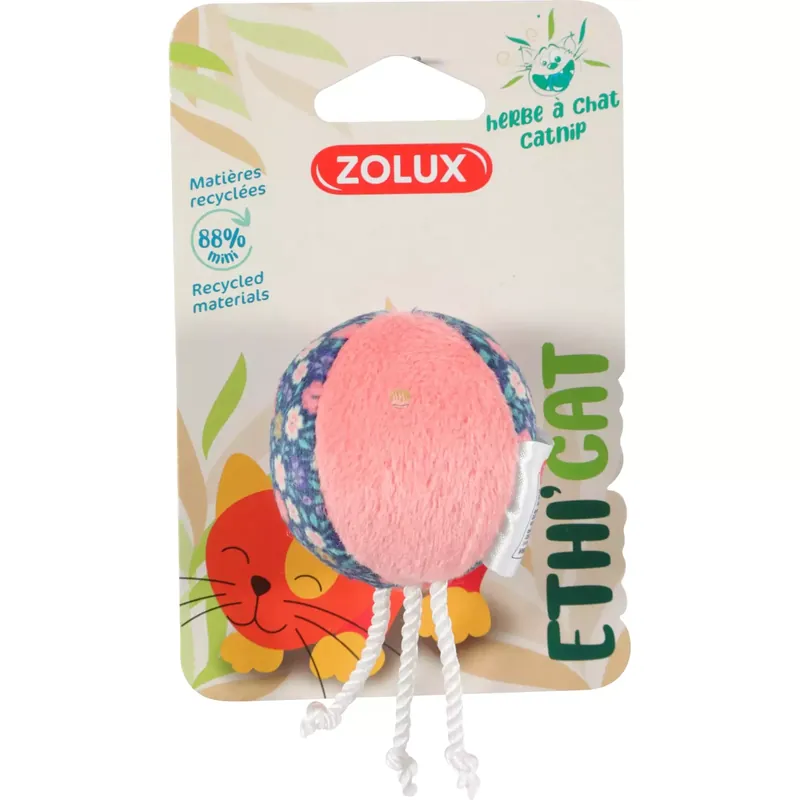 Super okazja Zolux Zabawka dla kota piłka, kwiaty ETHICAT 9,5cm