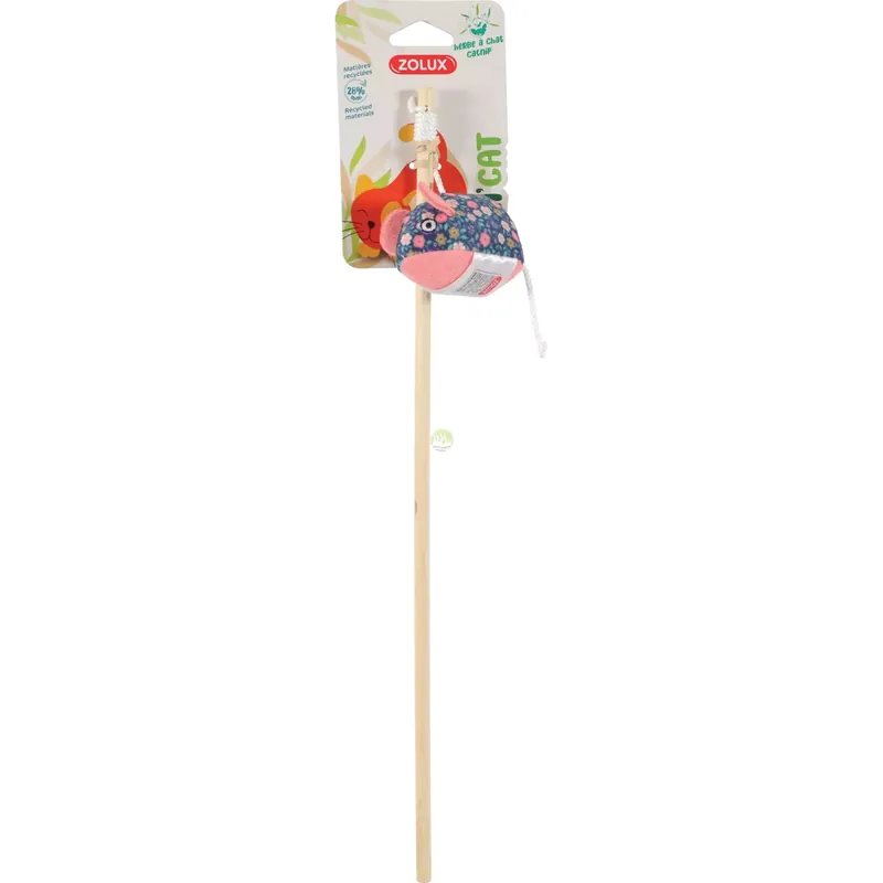 Rabat Zolux Zabawka dla kota wędka mysz, kwiaty ETHICAT 40cm