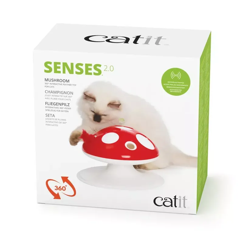 Do wyczerpania zapasów Catit Senses Mushroom, zabawka, dla kota, 15x24cm, na baterie