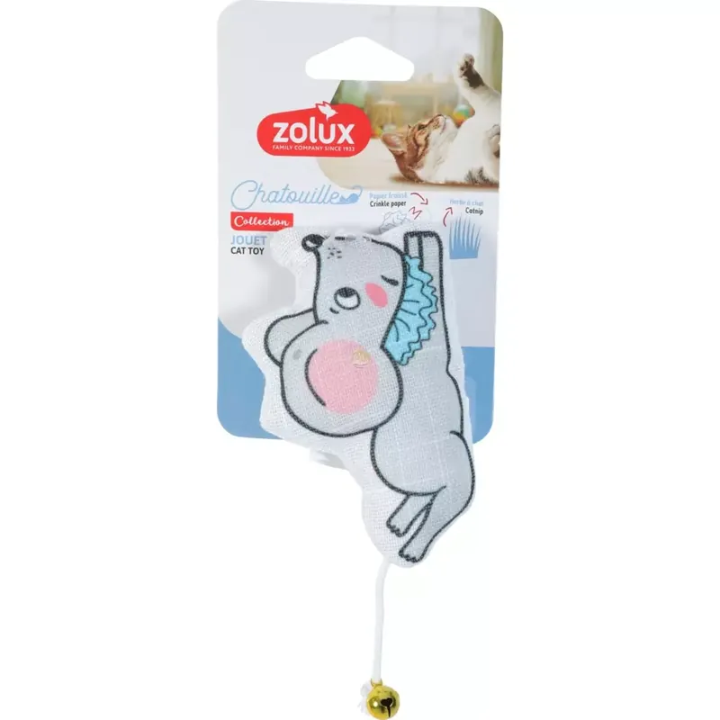 Ostatnie sztuki ZOLUX Zabawka dla kota dzwonek kocimiętka mysz kołnierzyk CHATOUILLE 6cm