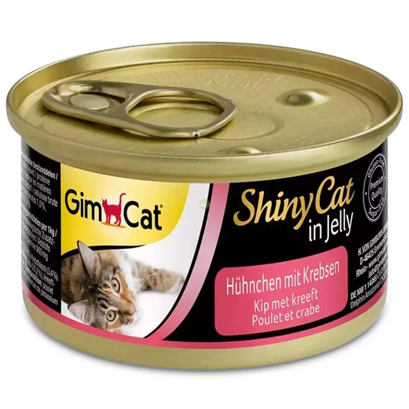Do wyczerpania zapasów GimCat ShinyCat in Jellykarma mięsna kurczak i raki 70g