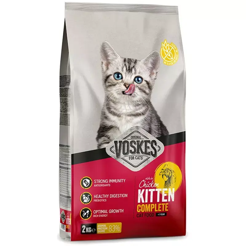 Tani Voskes Kitten Chickensucha karma dla kociąt z kurczakiem 2kg